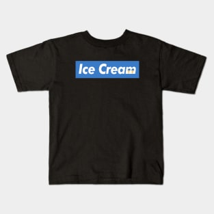 Ice Cream (Blue) Kids T-Shirt